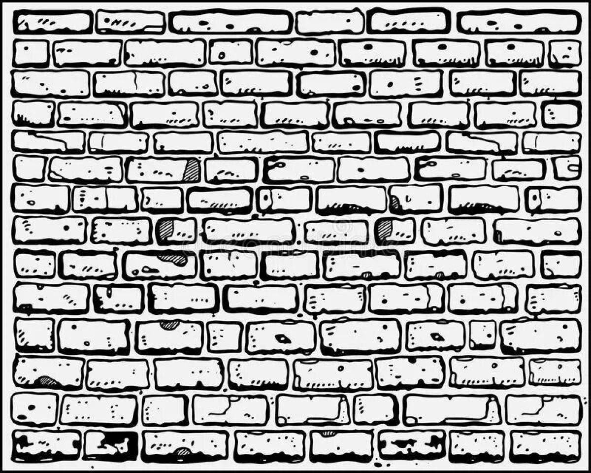 Рисунок на кирпичной стене 3д макс