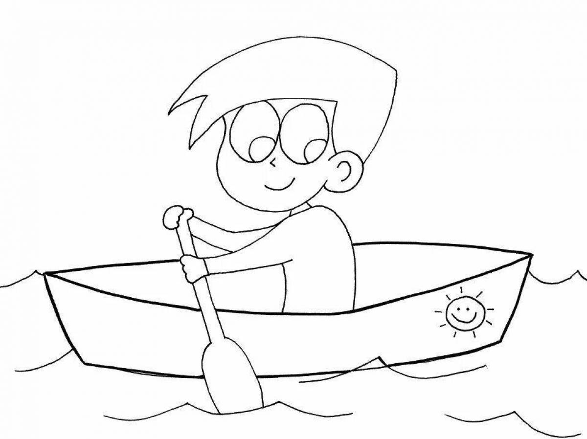 Раскраски для мальчиков лодки