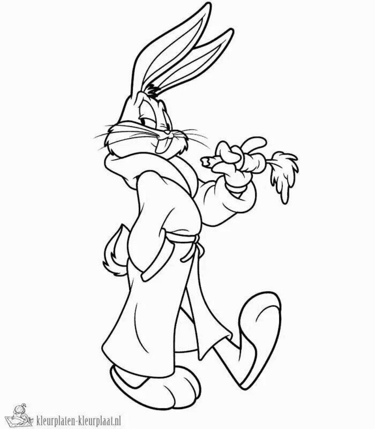 Funny Bugs Bunny coloring page