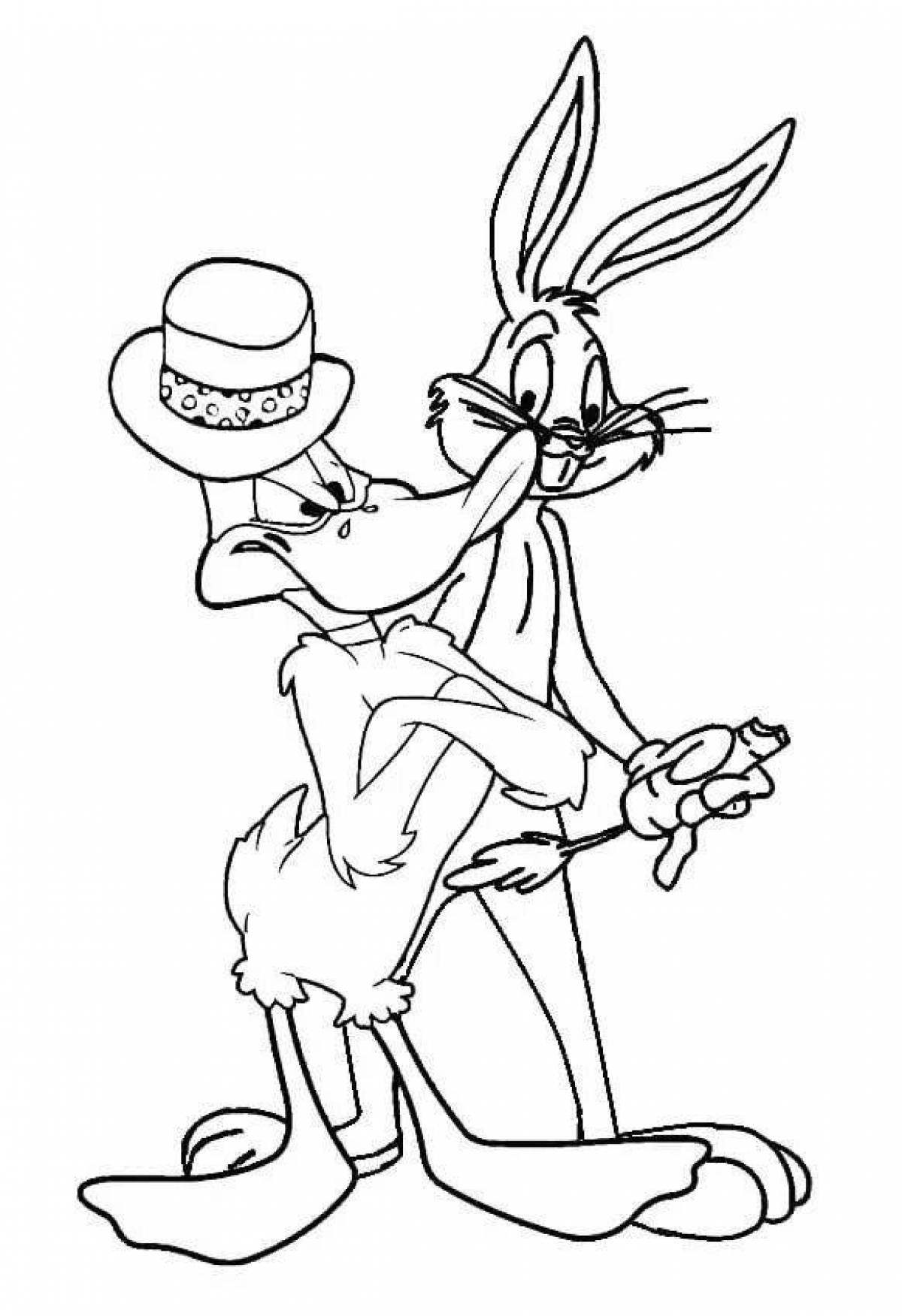 Bugs Bunny humorous coloring book