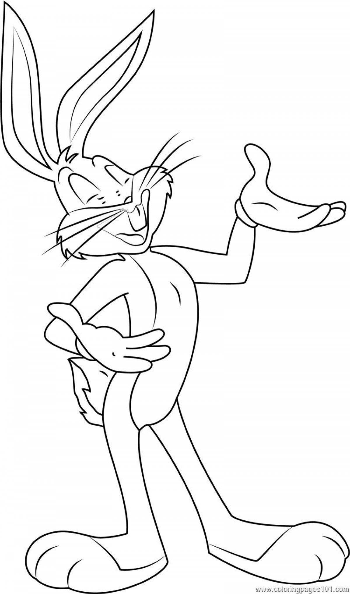 Coloring book witty bugs bunny