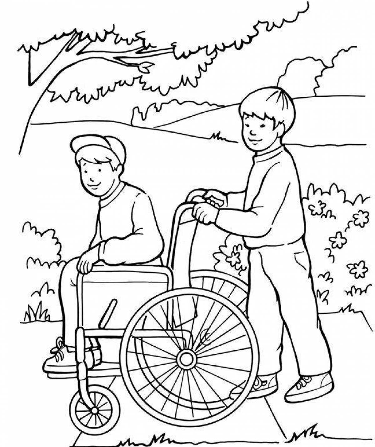 Coloring page sweet good deeds