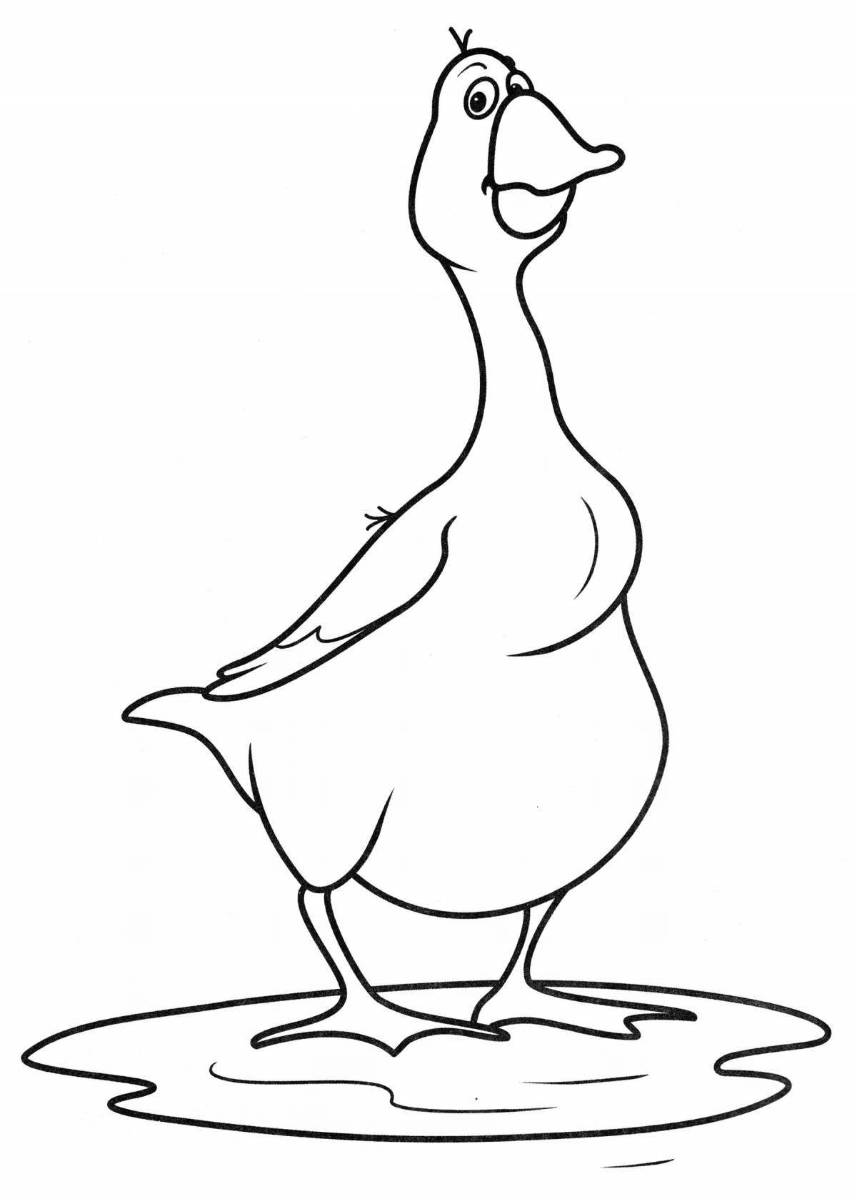Раскраска Гуси-лебеди