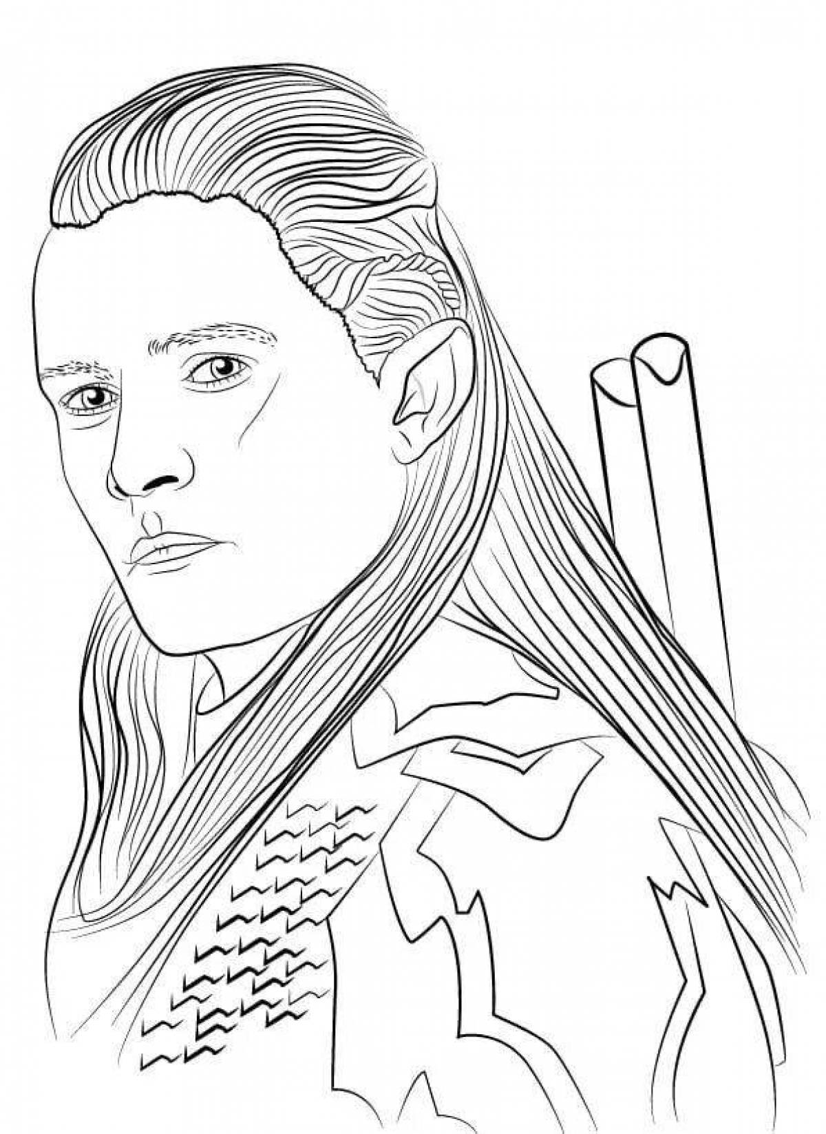 The Magnificent Lord of the Rings coloring page