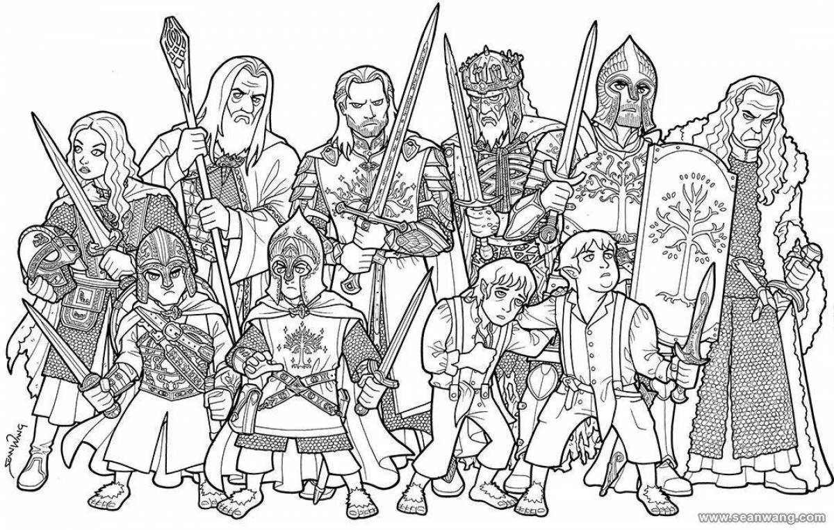 Lord of the Rings coloring book