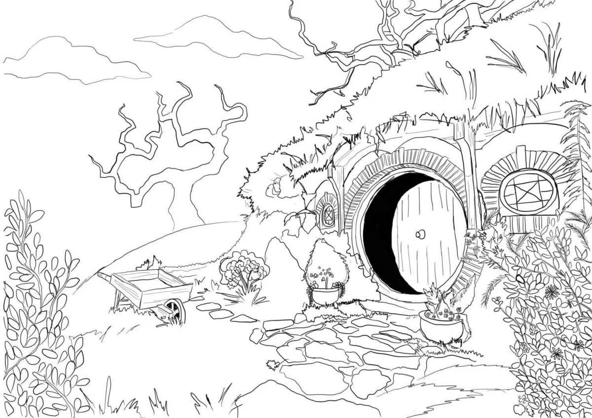 Impressive lord of the rings coloring book