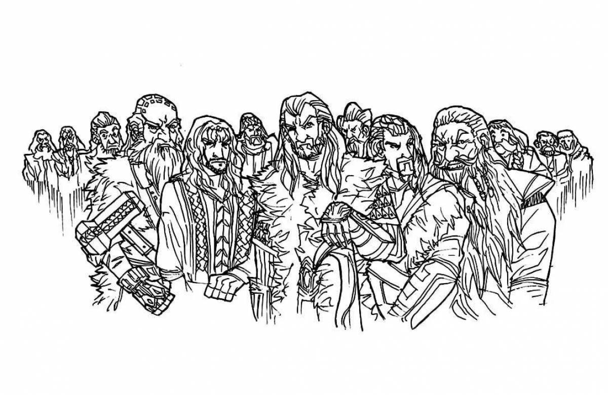 Luxury lord of the rings coloring page