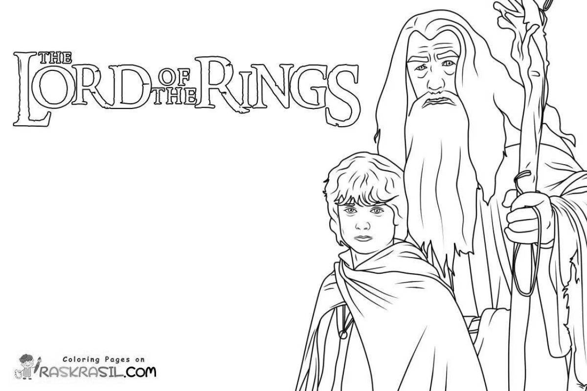 Luxury lord of the rings coloring book