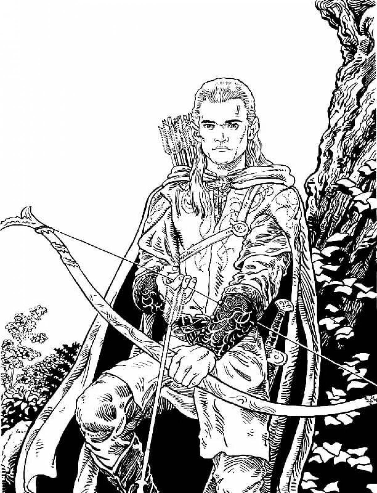 Lord of the rings bright coloring book