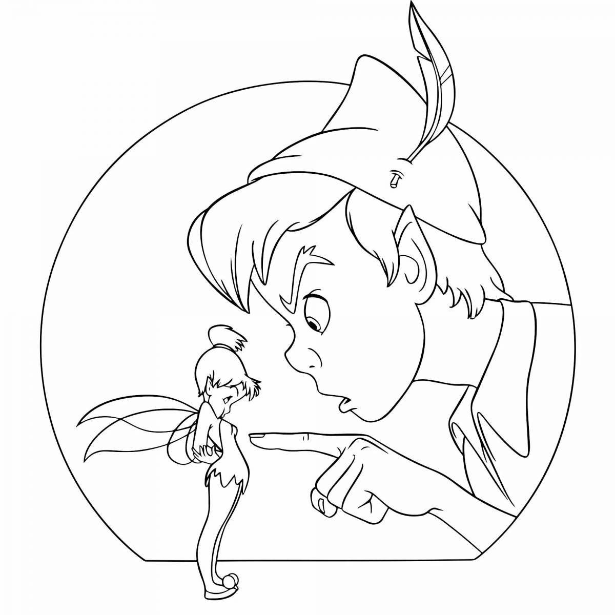 Coloring page adorable peter pan