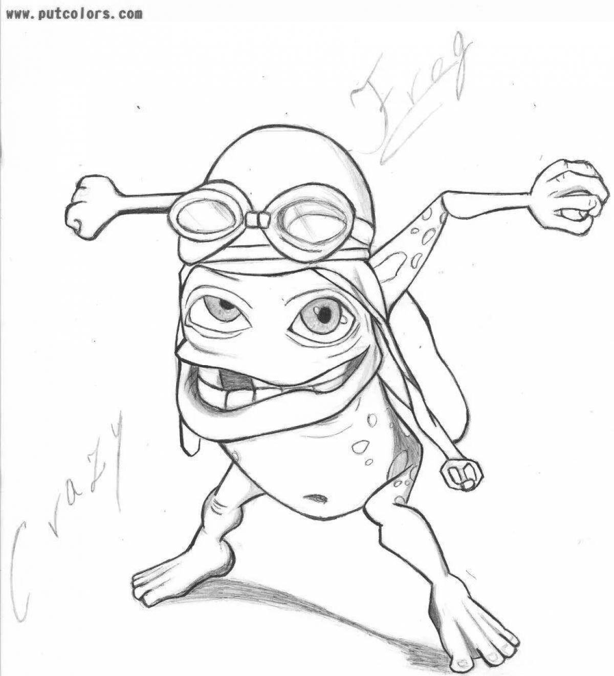 Crazy frog coloring book