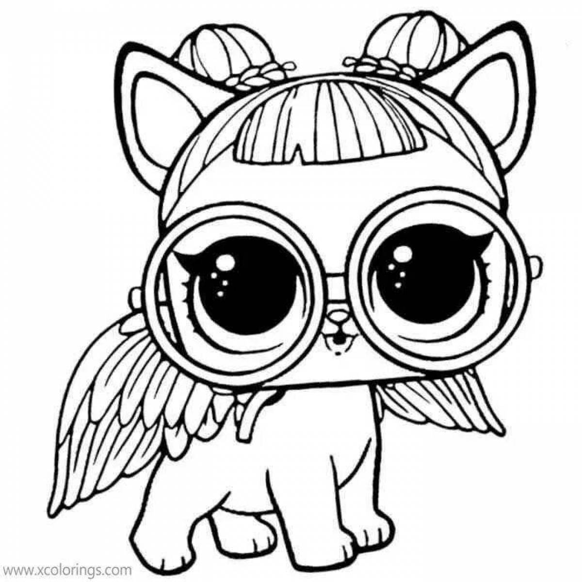 Lovely lolo pets coloring page