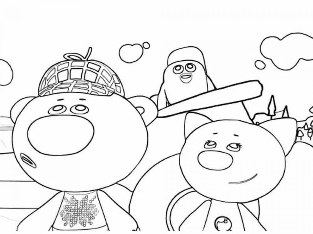 Crazy cute coloring pages new series