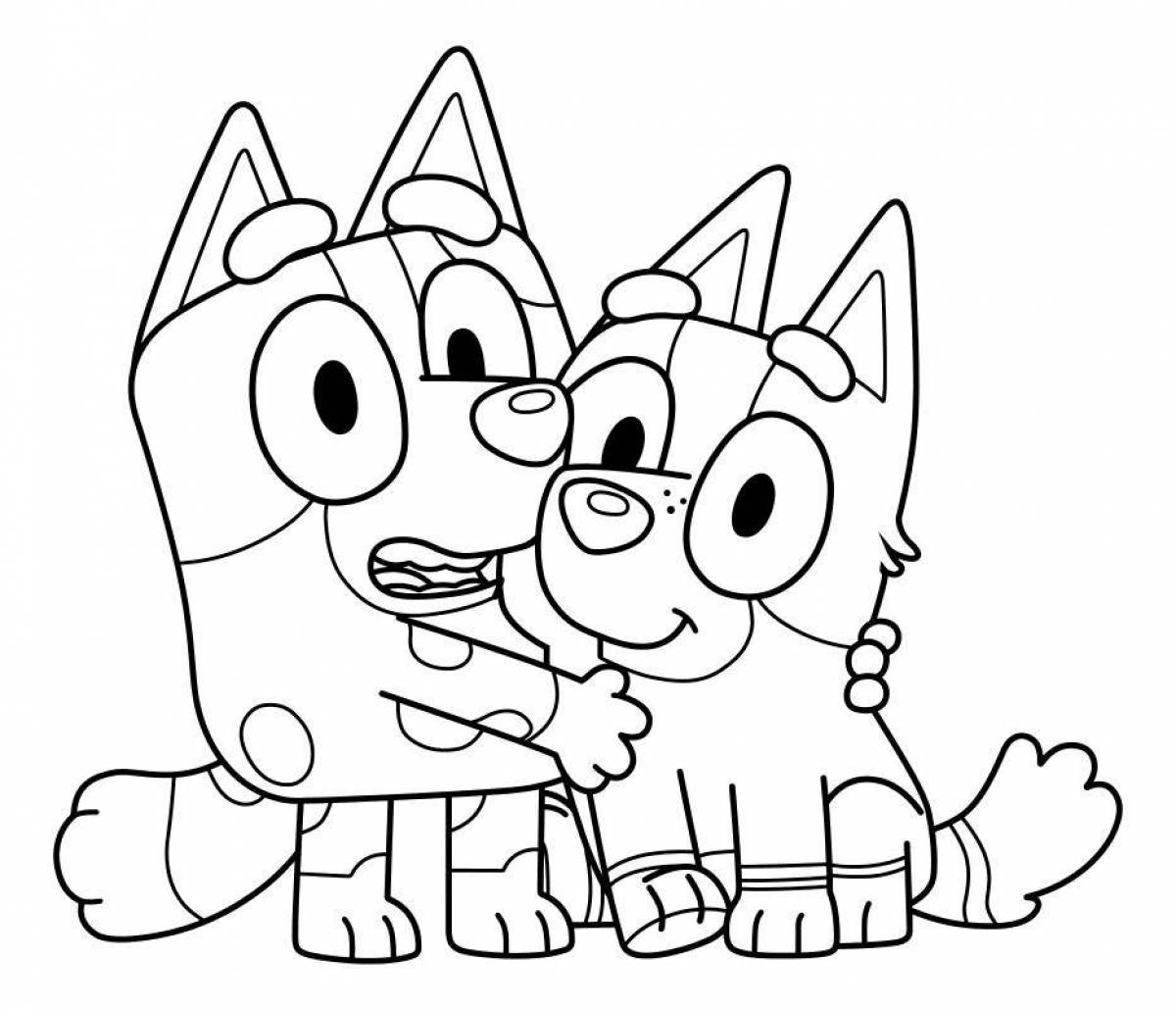 Lex and Plu humorous coloring pages