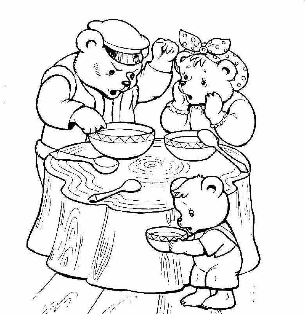 Раскраски Три медведя для детей (39 шт.) - скачать или распечатать  бесплатно #5969