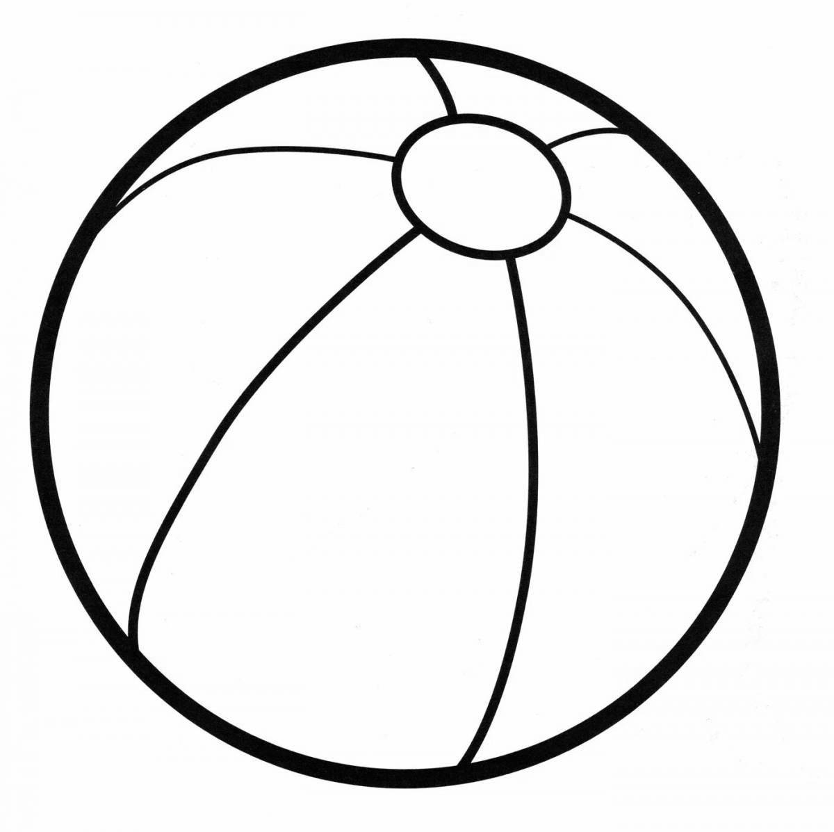 Colorful coloring ball for children 4-5 years old