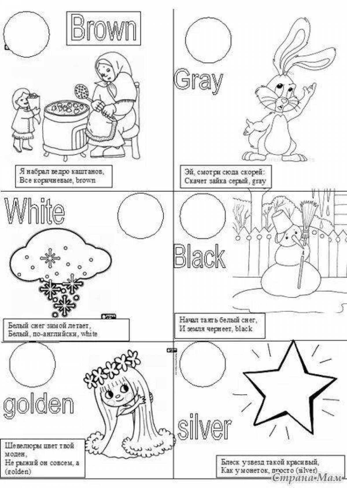Charming coloring page translation