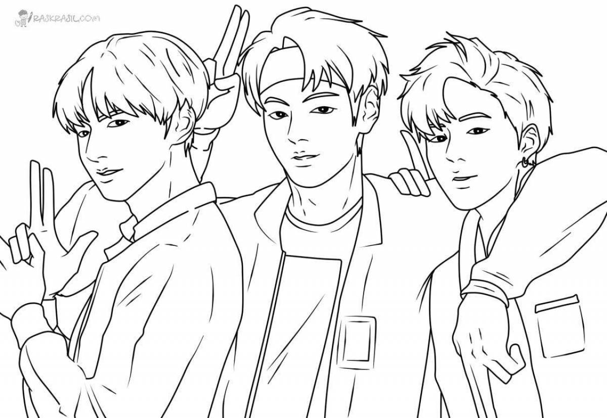 Fairy kpop coloring page