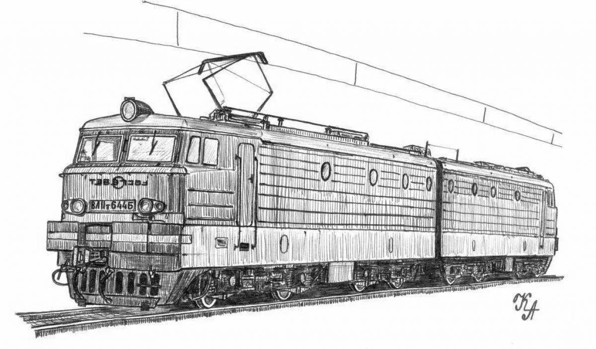 Раскраска гранд локомотив