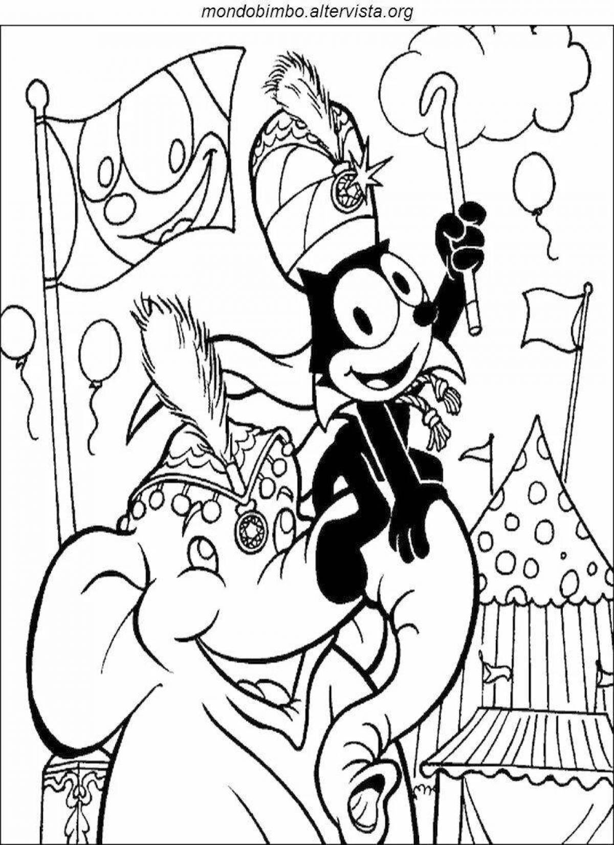 Felix jolly coloring page