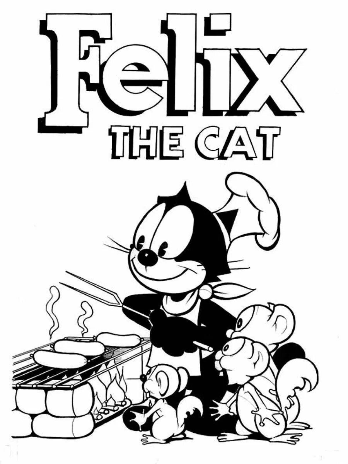 Felix the Coloring Page
