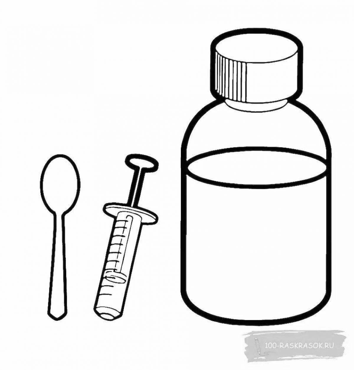 Mystery Pill Coloring Page
