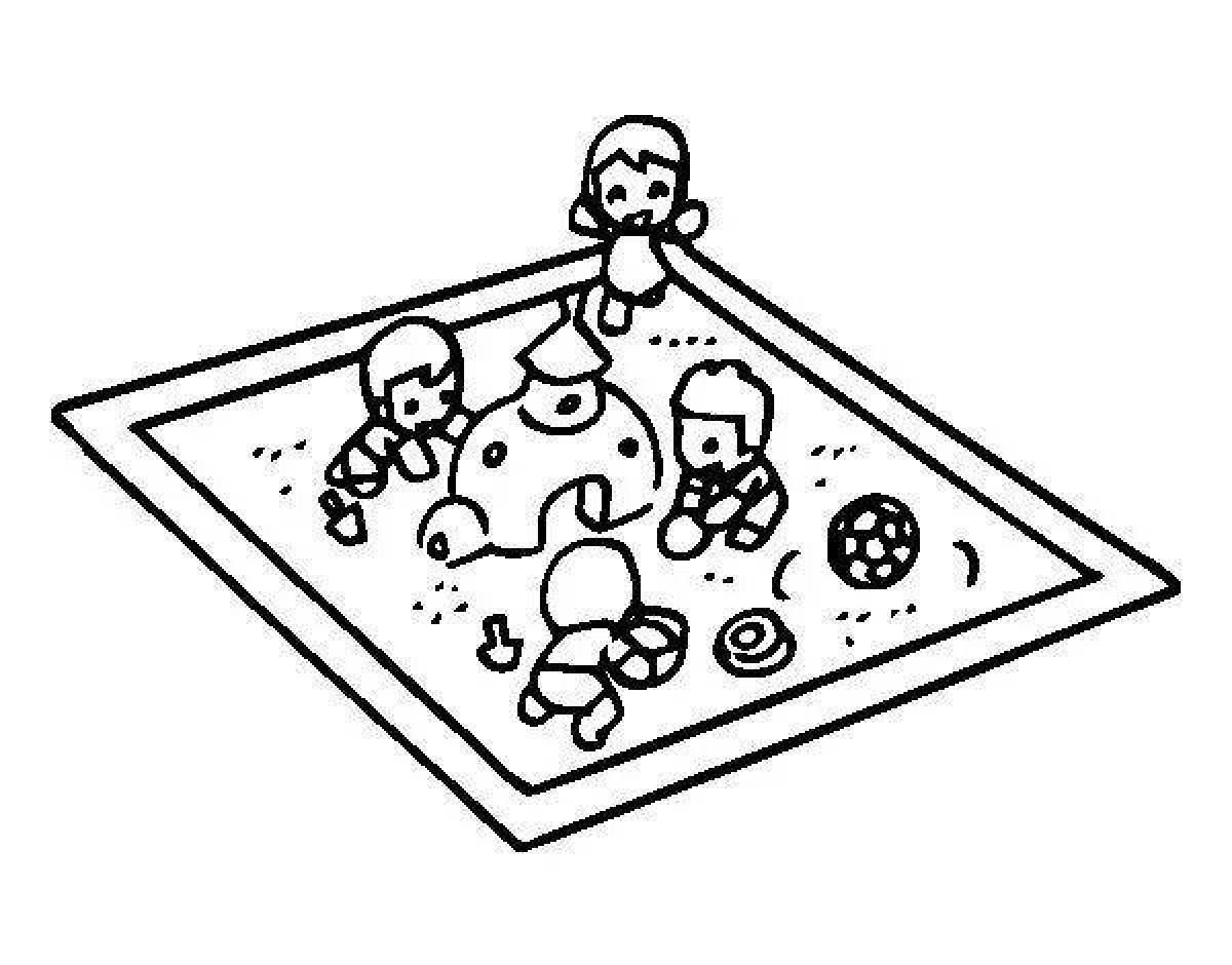 Color-frenzy sandbox coloring page