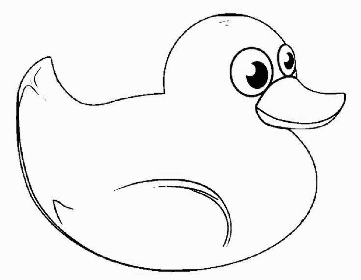 Glowing Lolofan duck coloring page