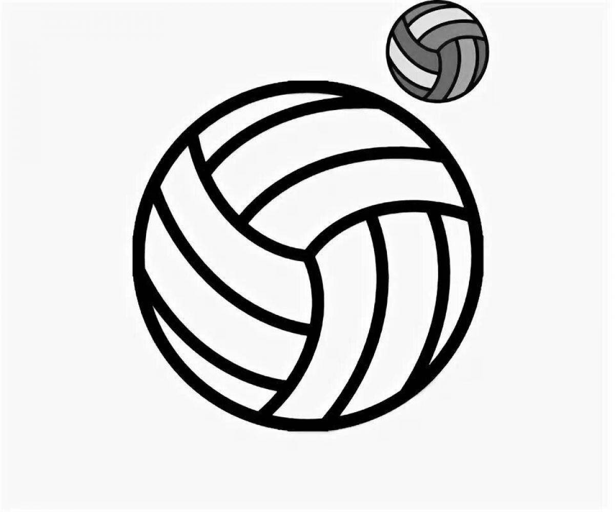Volleyball coloring book