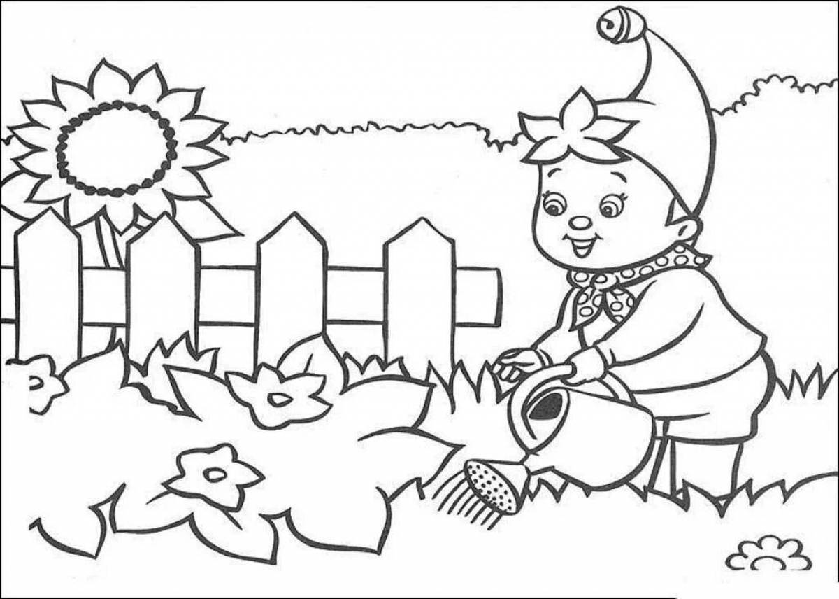 Inspirational coloring book for middle group