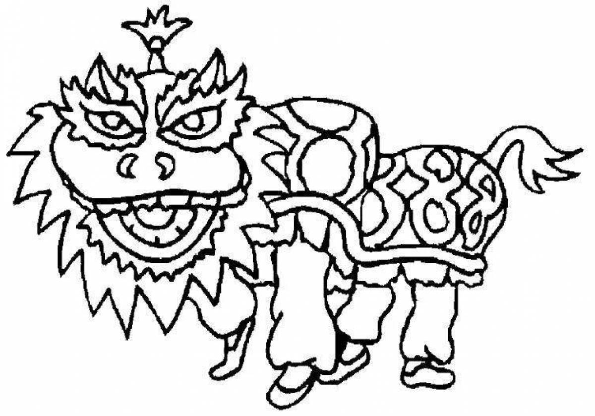 Playful Chinese New Year coloring book