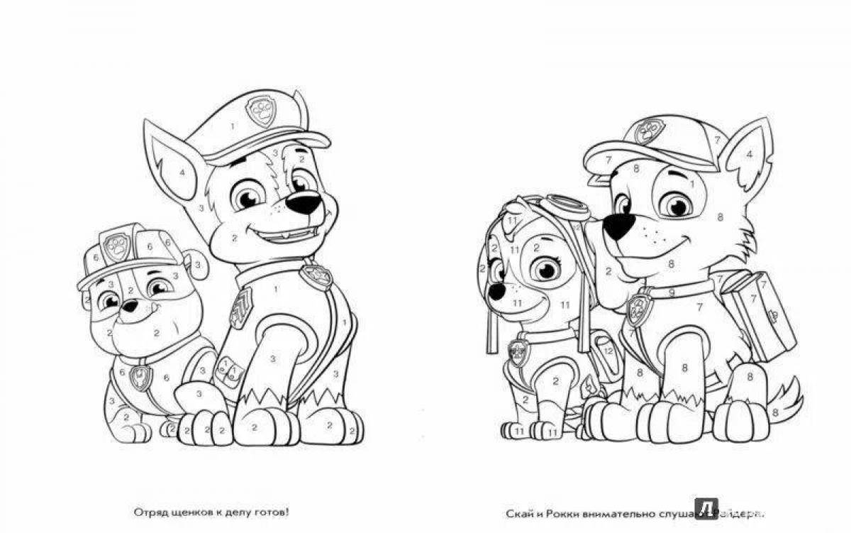 Innovative Paw Patrol Color by Number