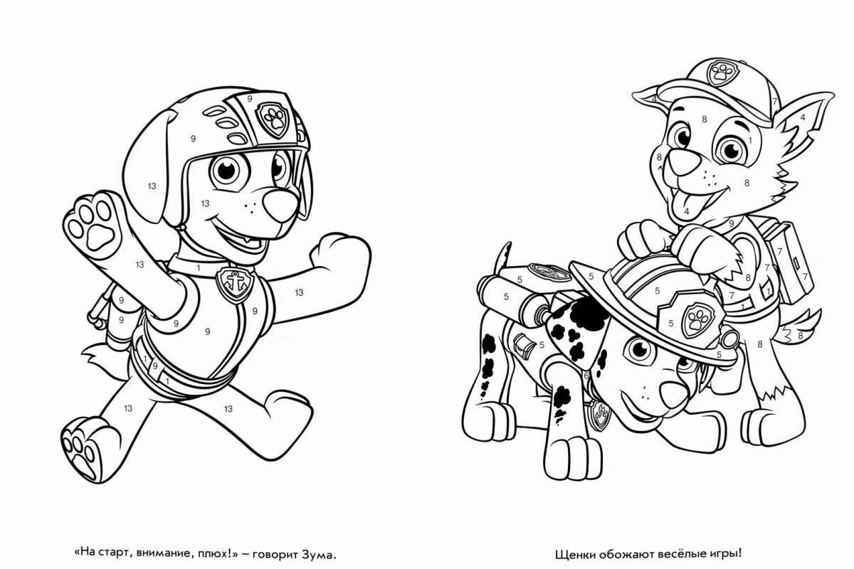 Paw Patrol Creative Coloring by Numbers