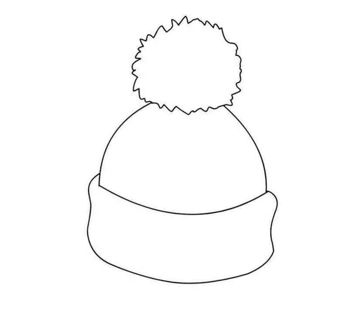 Зимняя шапка – Раскраски высшего качества бесплатно
