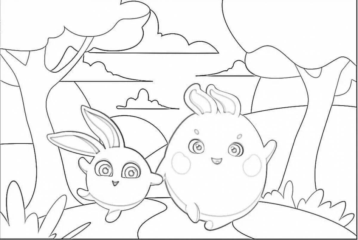 Sun bunnies playful coloring book for kids