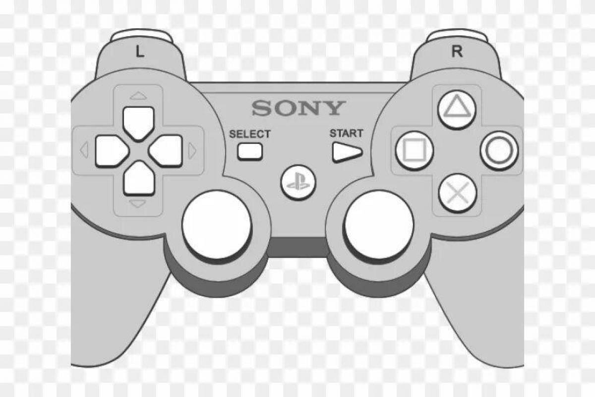 Нарисованная игровая. Gamepad draw.