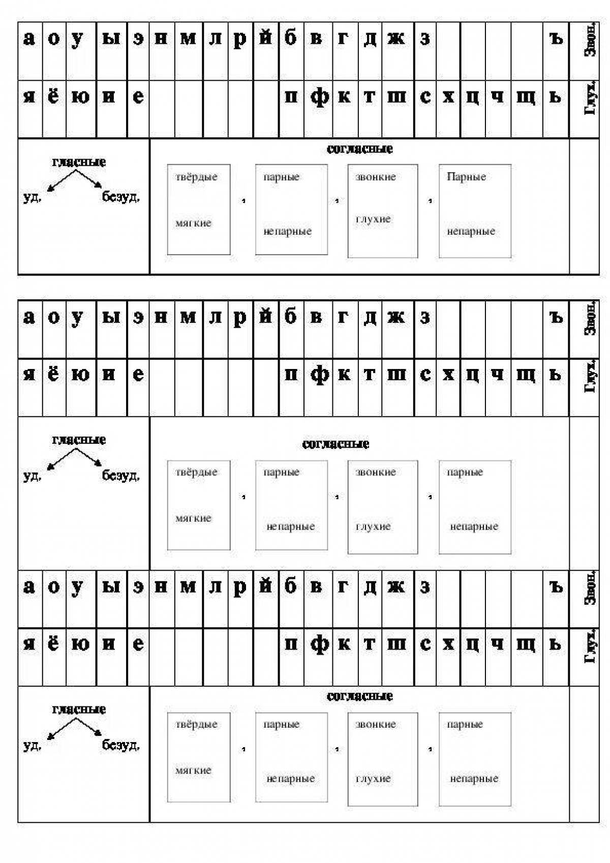 лента букв и звуков для начальной школы распечатать