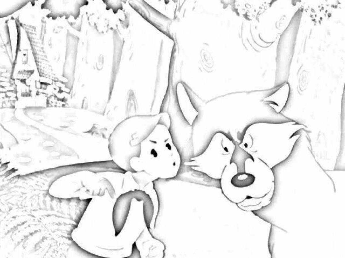 Рисунки к сказке петя и волк детские