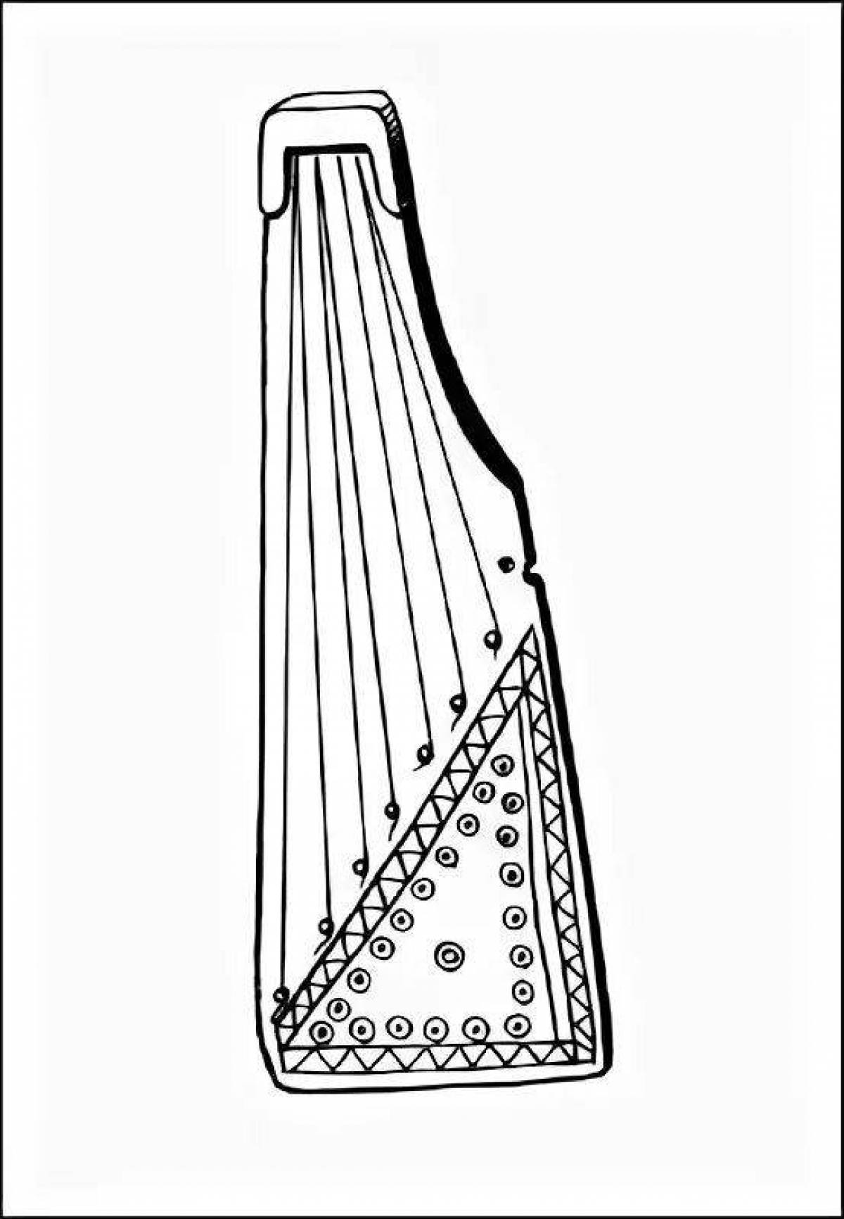 Рисунок гусли детский