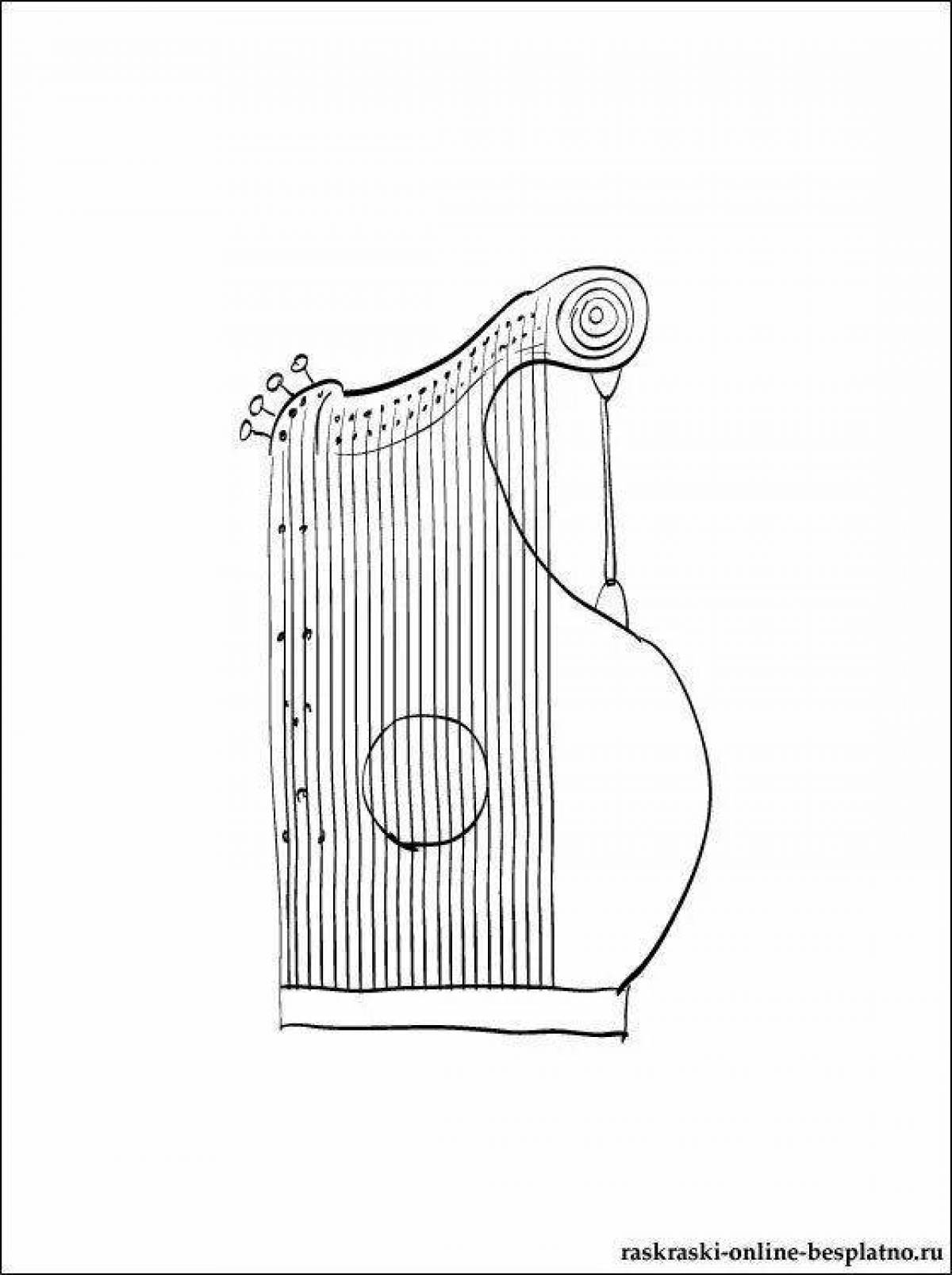 Гусли музыкальный инструмент рисунок 3 класс