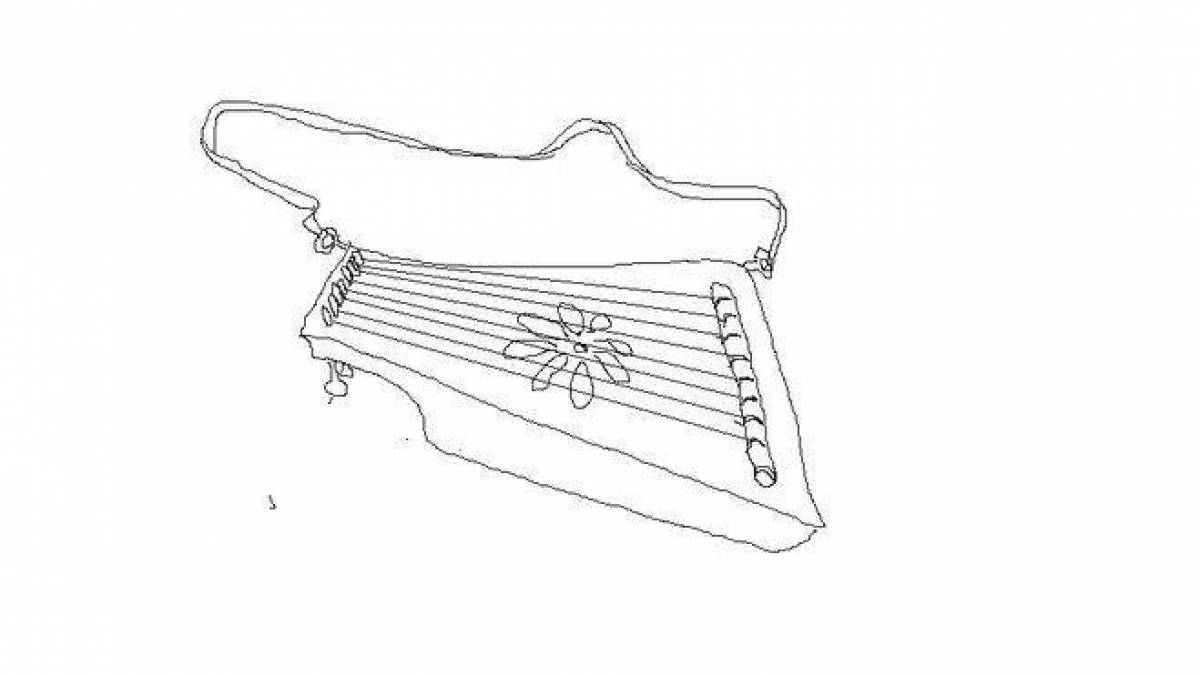 Гусли рисунок 3 класс картинки