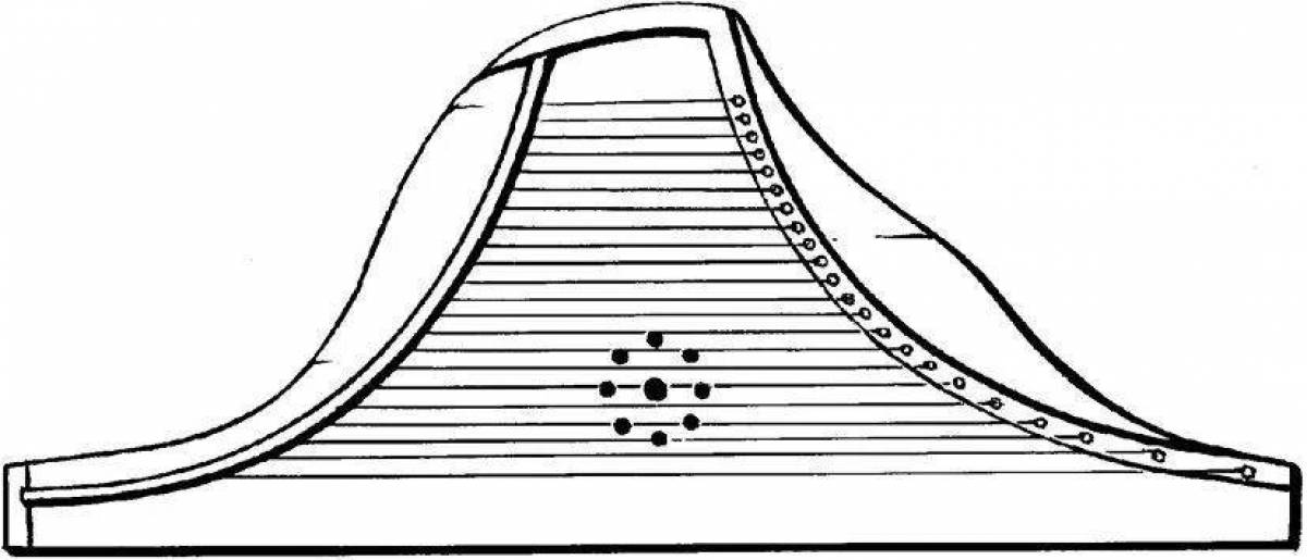 Как нарисовать гусли 3 класс