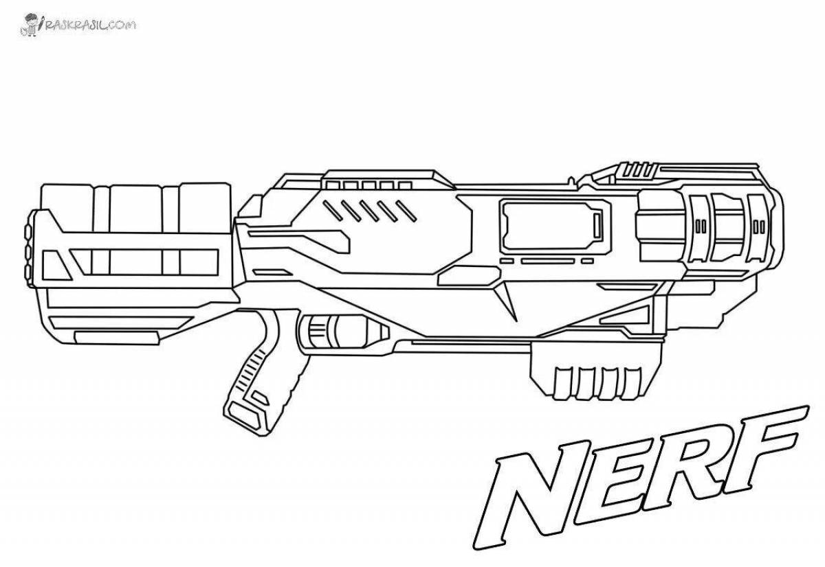 Нерф картинки раскраски