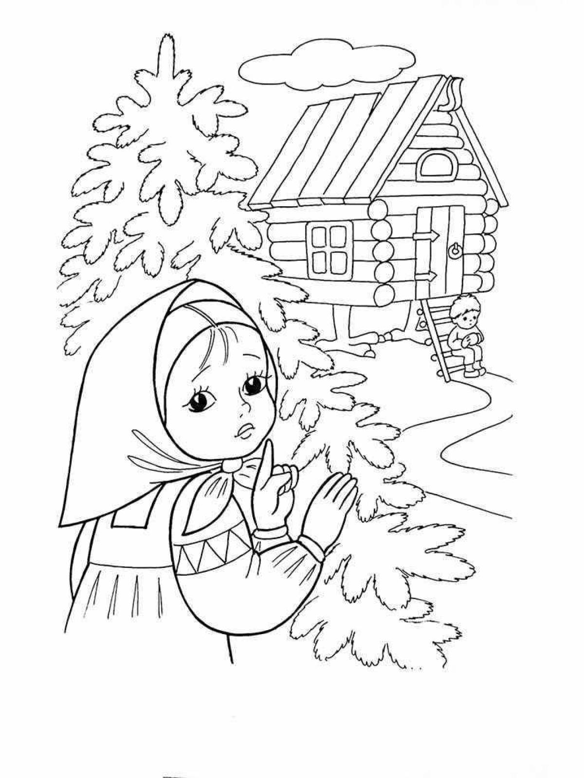 Joyful swan geese coloring pages for kids