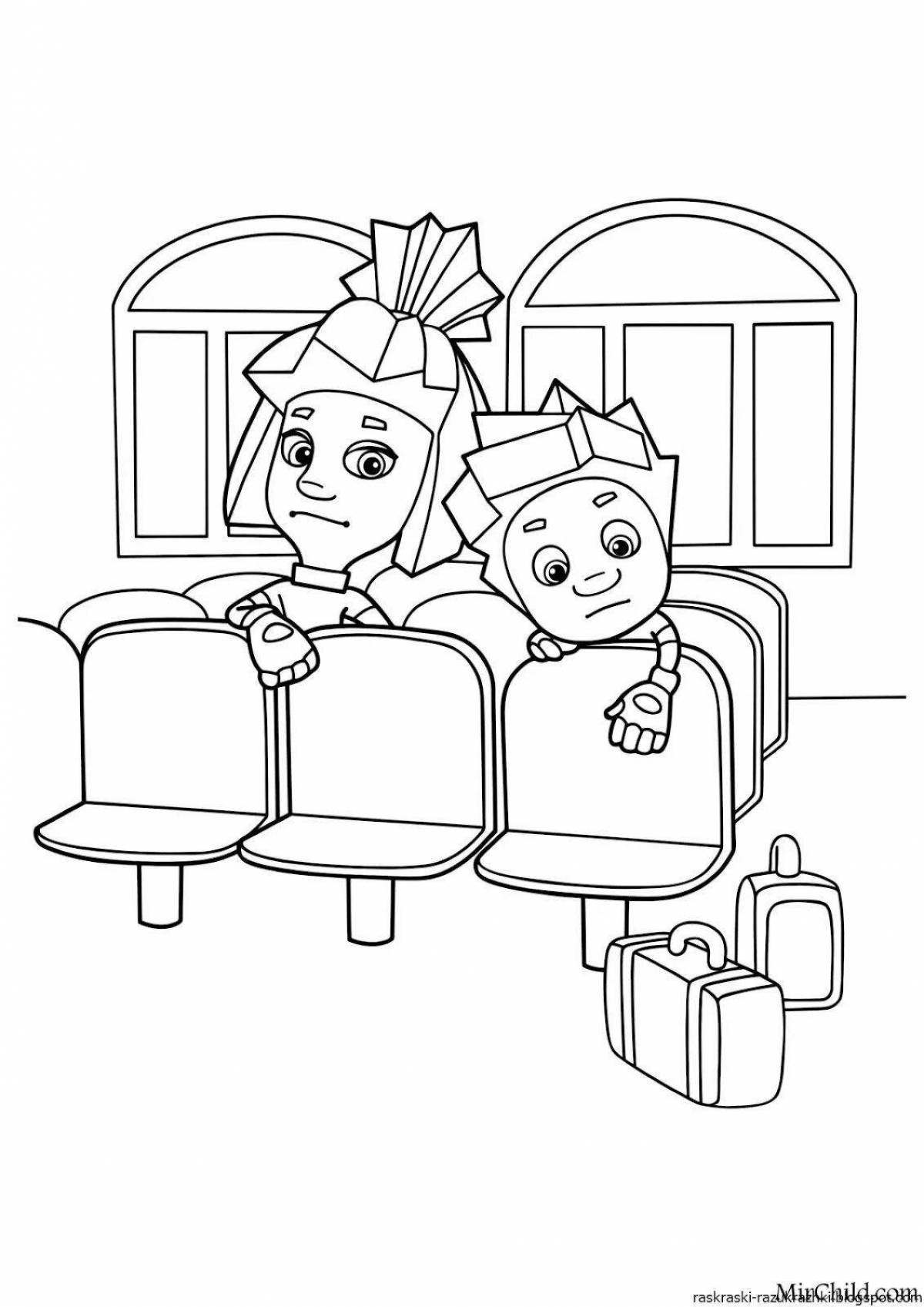 Bright fixies-coloring pages for children 5-6 years old