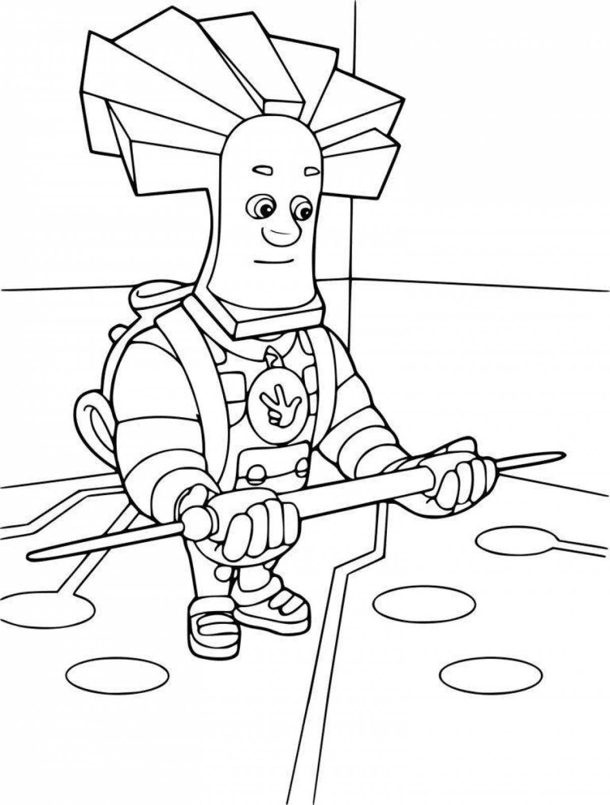 Sparkling Fixies Coloring Page for Toddlers