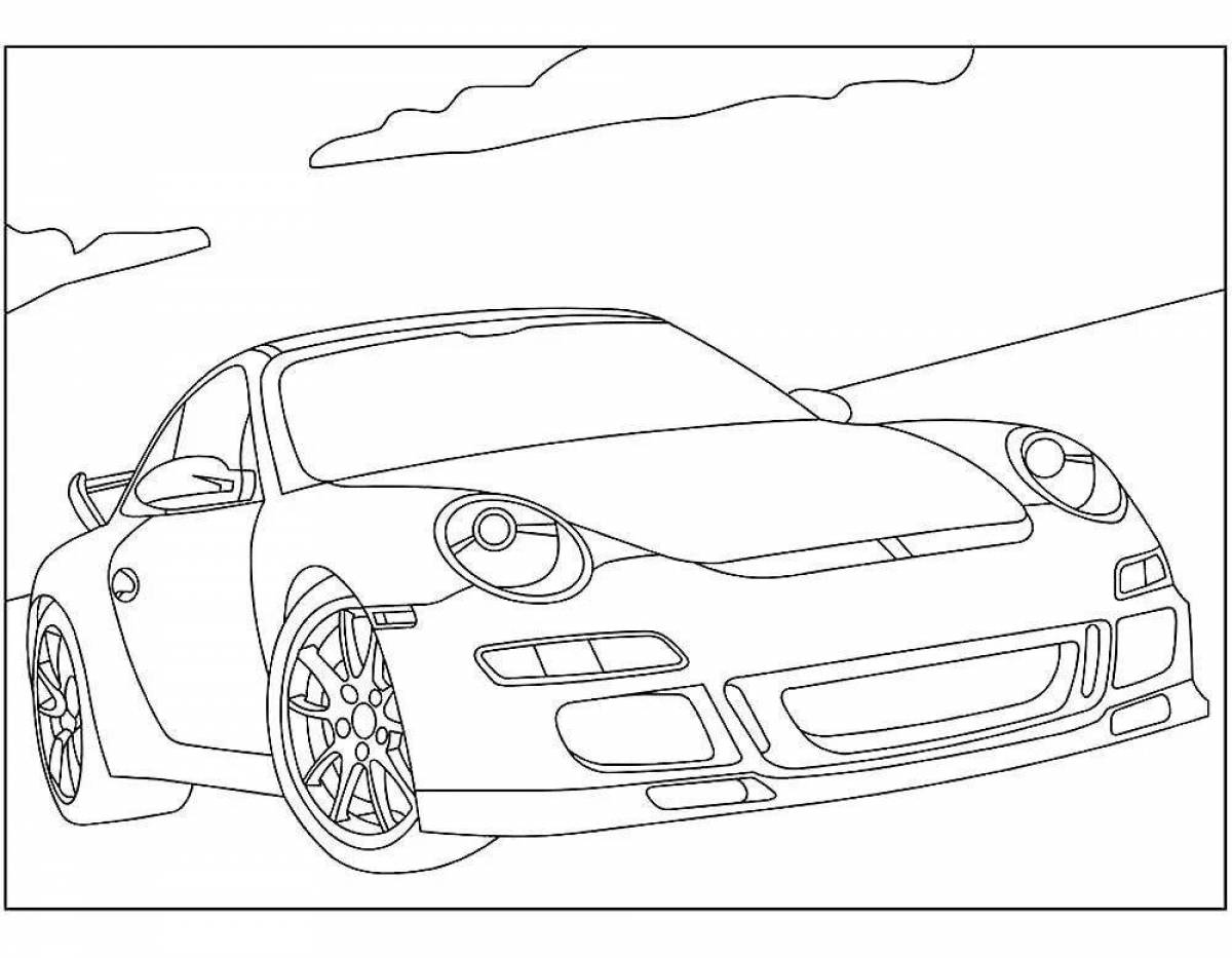 Porsche glamor coloring
