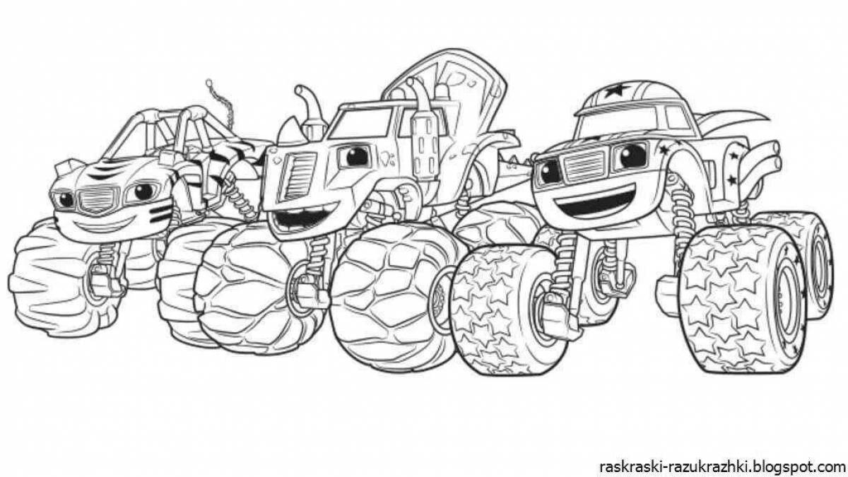 Dazzling crushed coloring page