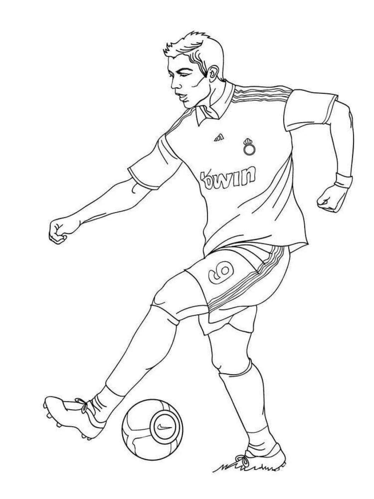 Live football coloring book