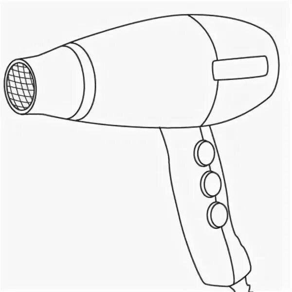 Coloring dazzling hair dryer